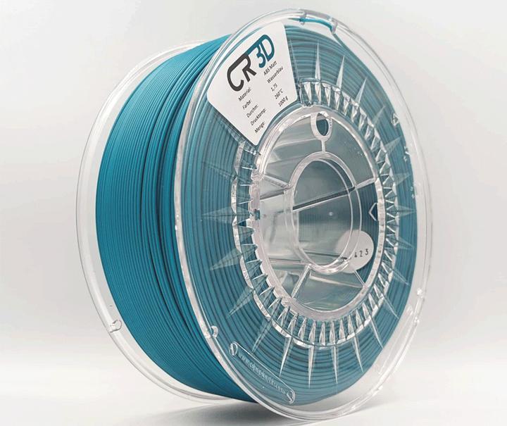 Image du produit CR-3D ABS-S Filament AntiWarp MATT wasserblau 0.75kg 1.75mm (ABS, 1.75 mm, 750 g)