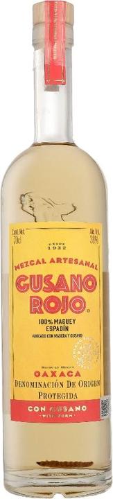 Produktbild Gusano Rojo Mezcal Agavenbrand mit Wurm (1 x 70 cl)
