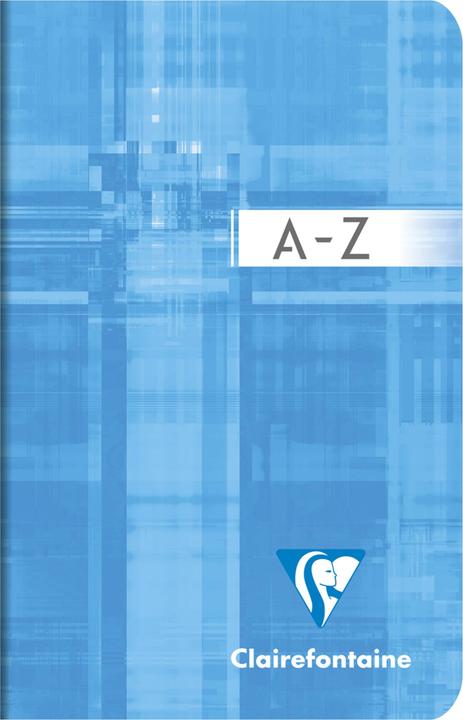 Actual product image Clairefontaine Notebook with index A - Z (90 x 140 mm, Checked, Soft cover)