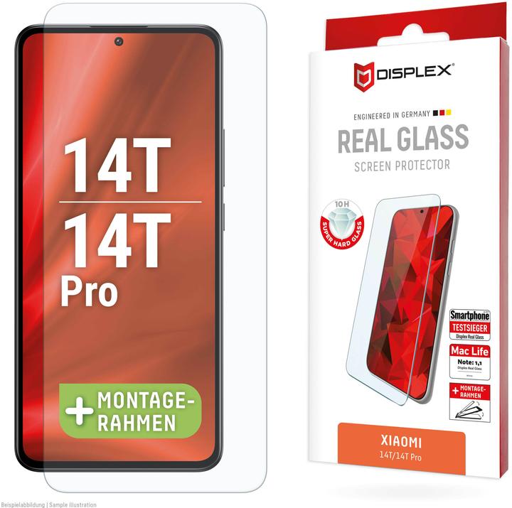 Produktbild Displex Real Glass, 2D Panzerglas (1 Stk., Xiaomi 14T, Xiaomi 14T Pro)