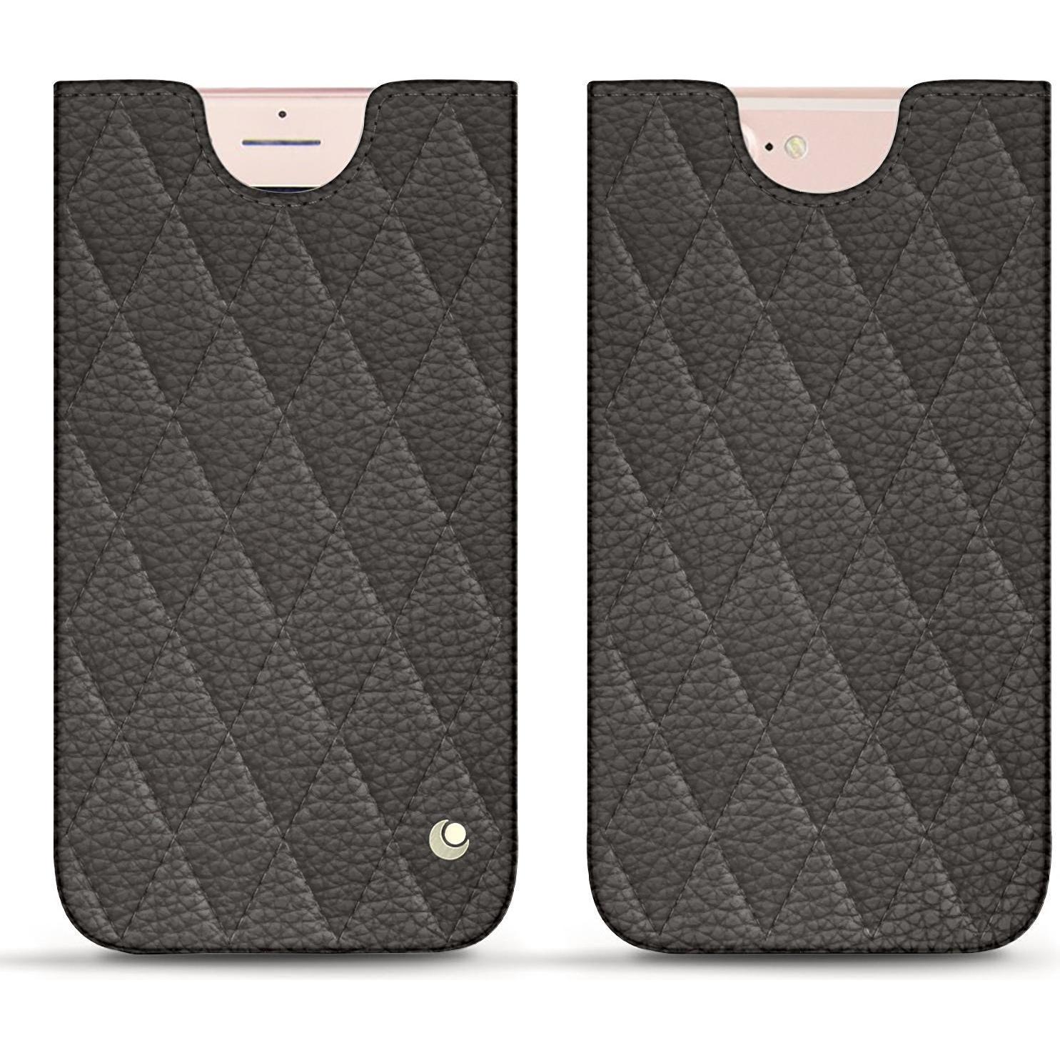 Noreve Lederschutzhülle (Apple iPhone 7 Plus), Smartphone Hülle, Grau