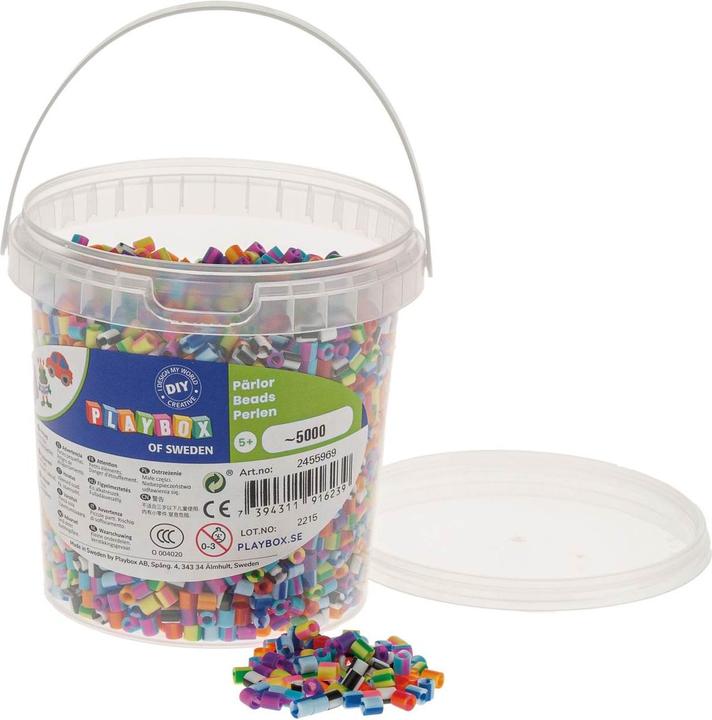 Actual product image Playbox Midi-Bügelperlen im Eimer