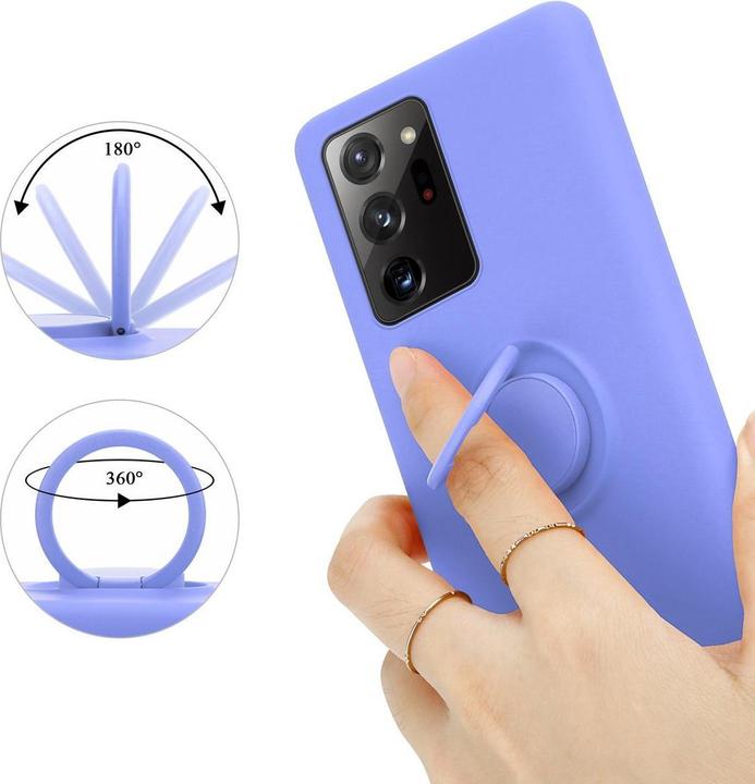 Image du produit Cadorabo TPU Liquid Ring Silicone Case Cover (Samsung Galaxy Note 20 Ultra)