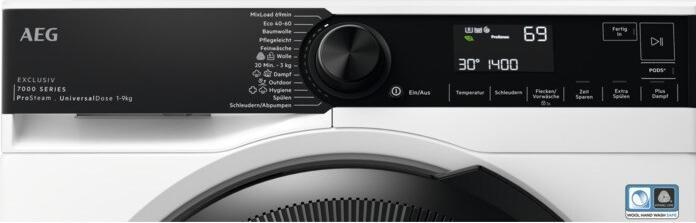 Produktbild AEG LR7E75699 Waschmaschine / Serie 7000 mit ProSteam® / UniversalDose Schublade / 9,0 kg / Leise / (9 kg, Links)