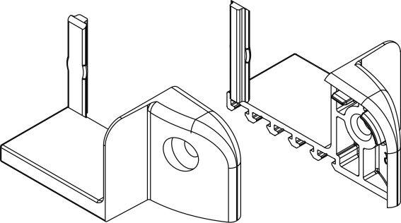 BKV Eifel End cap ROTO Eifel Comfort MD to weather leg