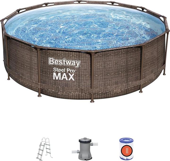 Immagine prodotto Bestway Acciaio Pro Max Pool Set Deluxe (Ø 366 x 100 cm)