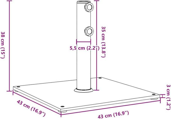 Produktbild vidaXL Sonnenschirmständer