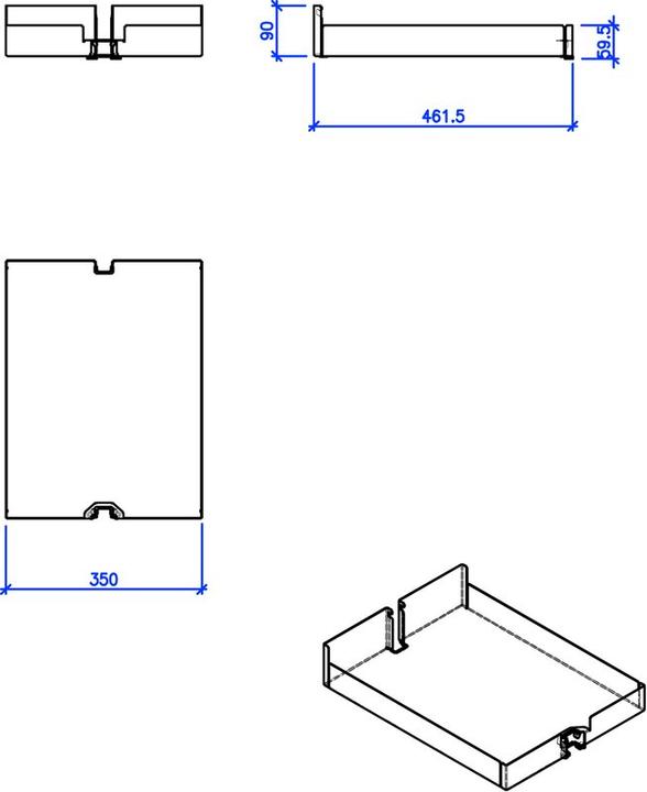 Produktbild Peka Metall Einhängetablar Liro (1 Stk.)