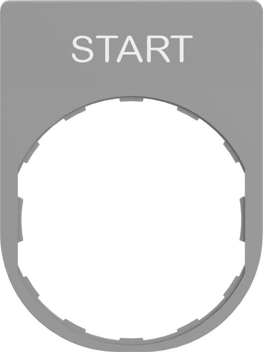 Actual product image Schneider Electric Label holder 30x40mm, with lettering ZBYP2303C0