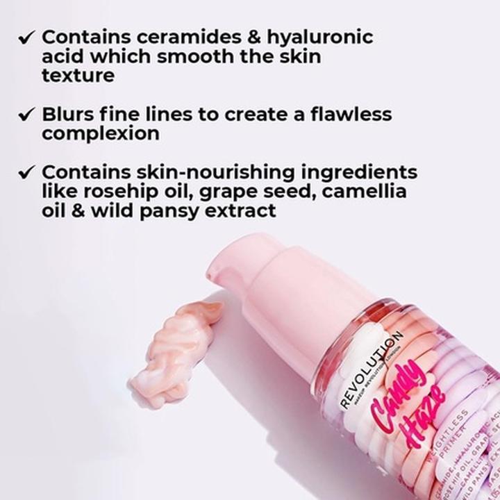 Actual product image Makeup Revolution Candy Haze Ceramide Primer