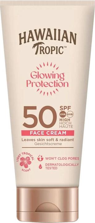 Actual product image Hawaiian Tropic Glowing Protection (Sun cream face, SPF 50, 50 ml)