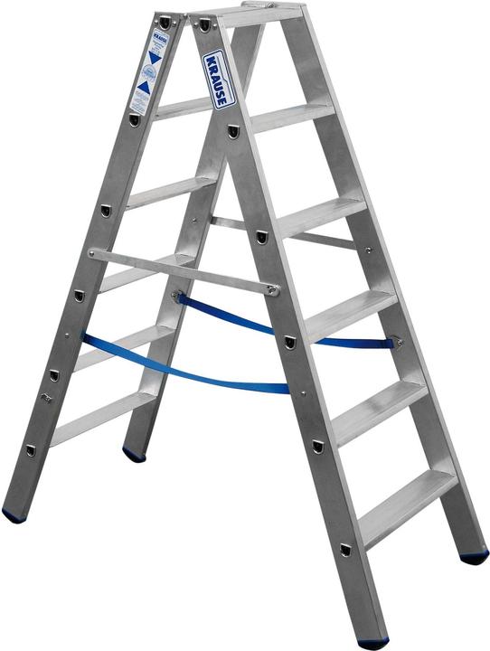 Produktbild Krause Alu-Stufendoppelleiter, ohne Rollen (Gerüst, 130 cm)