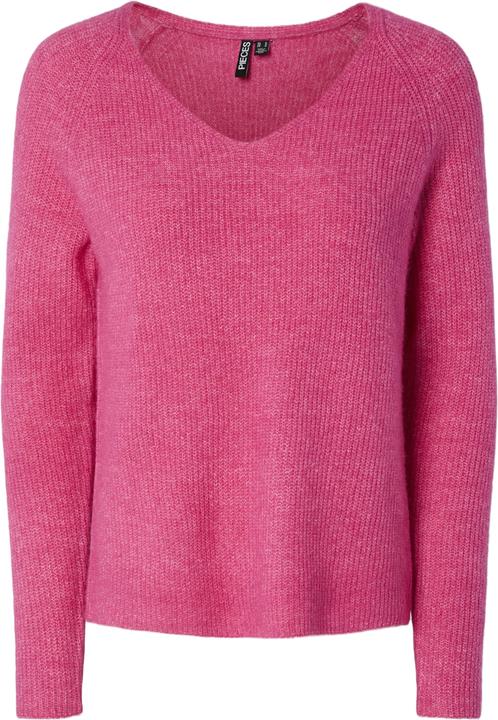 Pieces Pcellen Ls V-Neck Knit Noos Bc