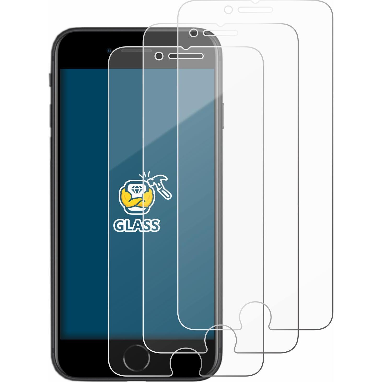 Thumbnail - BROTECT Panzerglas Hartglas Displayschutz (3 Stück, Apple iPhone SE), Smartphone Schutzfolie, Transparent