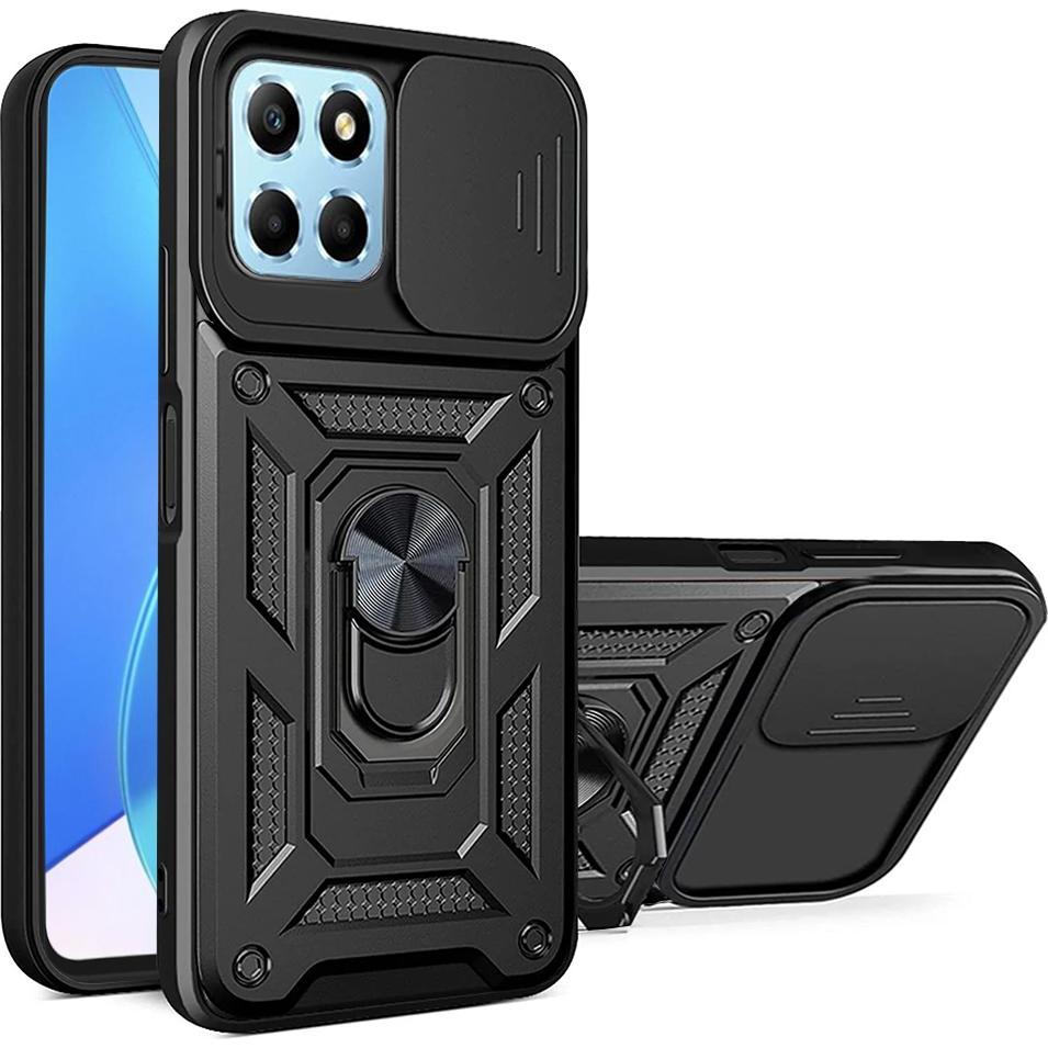 Techsuit - CamShield Series - Honor X6 / X8 5G / 70 Lite - Black (Honor 70 Lite, Honor X8, Honor X6), Cover smartphone, Nero