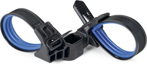 Produktbild HellermannTyton 156-04098 SGT100SDSB5-6-PA66HS/TPE/PA66HIRHS-BK/BU Kabelbinder (Kunststoffkabelbinder, 125 Stk.)