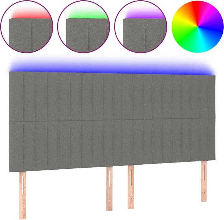 Produktbild vidaXL LED Kopfteil (200 x 5 x 128 cm)