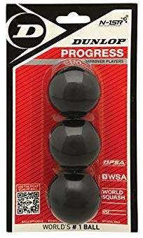 Actual product image Dunlop Squash ball PROGRESS 3-blister