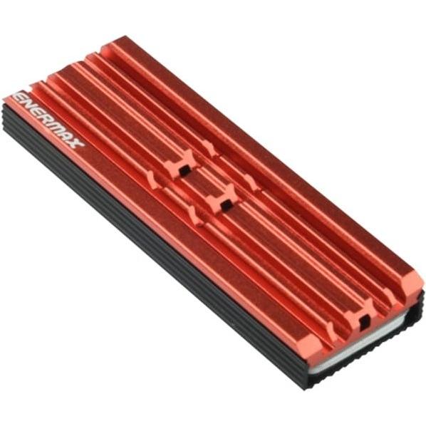 Enermax M.2 2280 SSD Aluminium Kühlkörper für PS5/PC doppelseitig inkl. Wärmeleitpads ESC001-B, ro, SSD + Festplatte Zub...