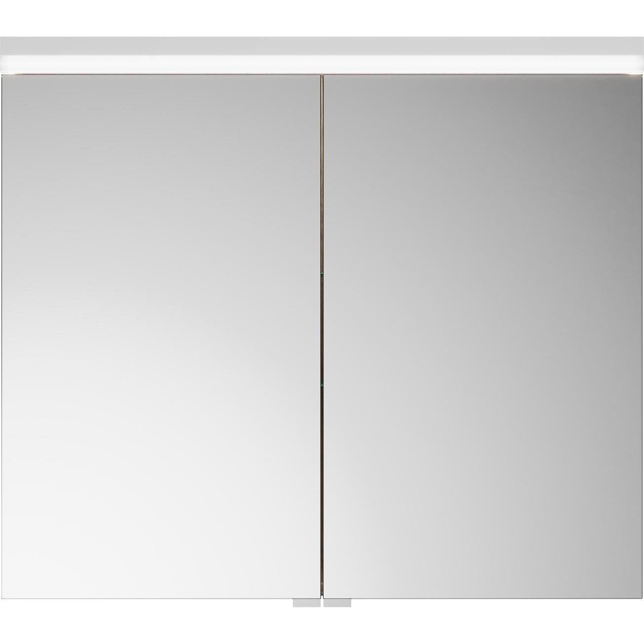 burgbad, Spiegelschrank, Lin20 Spiegelschrank LED-Beleuchtung,2 Türen, 800x700x170mm