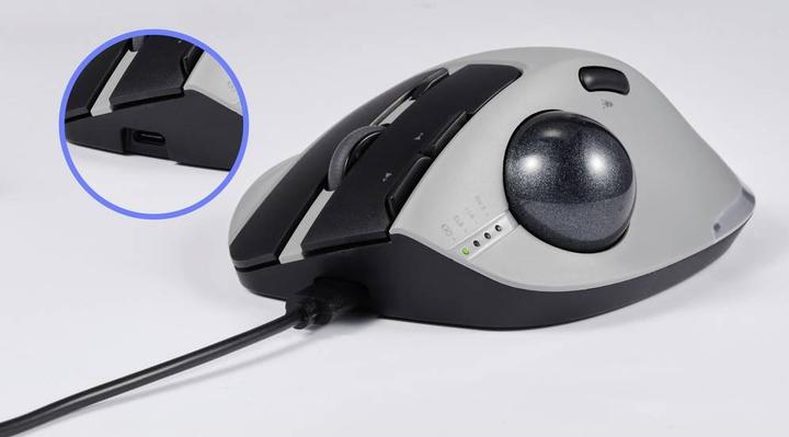 Actual product image Renkforce RF-WLEM-500 Ergonomische Maus Kabellos, Funk, Bluetooth® Optisch Gr (Wireless)