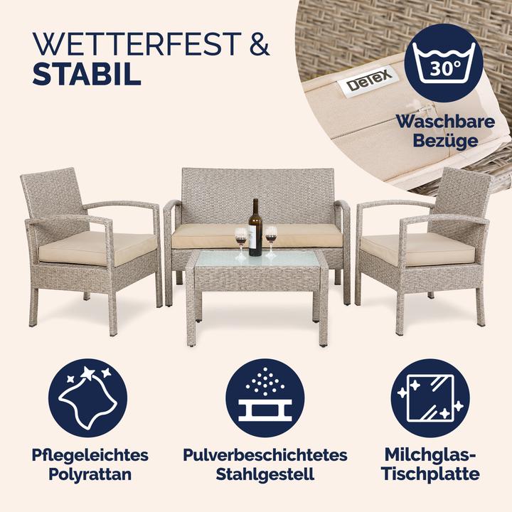 Produktbild Casaria Sitzgruppe (107 x 40 x 41 cm)