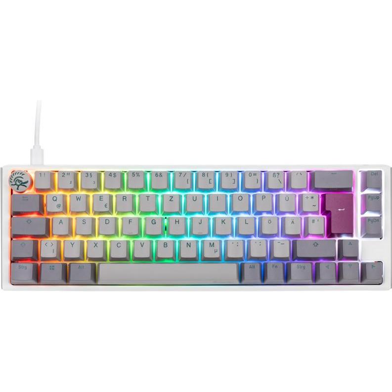 Thumbnail - Ducky One 3 Mist Grey SF Gaming Tastatur, RGB LED - MX-Brown (DE, Kabelgebunden), Tastatur, Grau