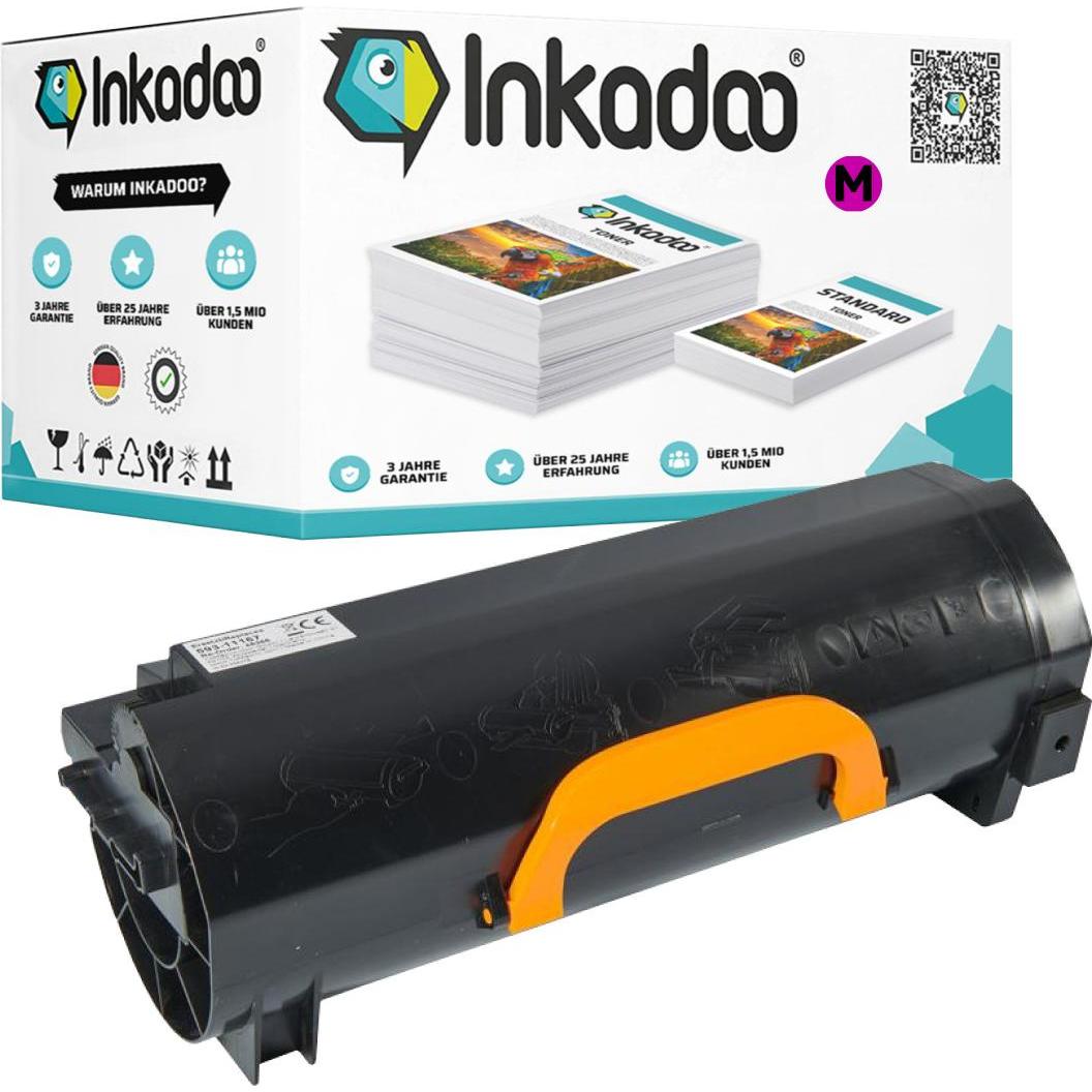 Inkadoo, Toner, Toner multipack kompatibel zu Dell C1660 enthält 4x Tonerkartusche Schwarz Cyan Magenta Gel... (BK)