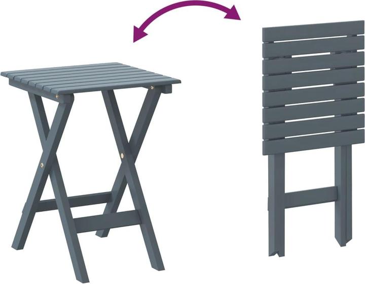 Image du produit vidaXL Table d'appoint pliante en peuplier