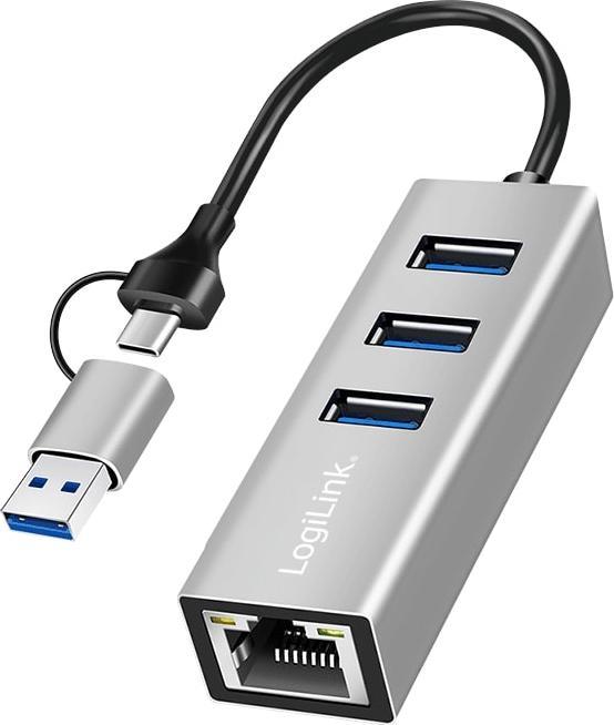Produktbild LogiLink UA0440 (USB-C, USB-A, 3 Ports)