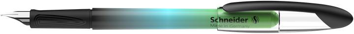 Actual product image Schneider Fountain pen Voyage (Black-Green, Ombre, 1x)
