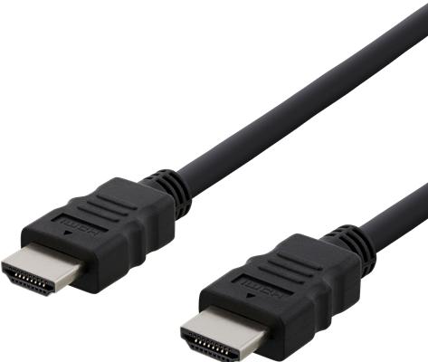 Actual product image Deltaco HDMI cable HDMI 50cm Sort (0.50 m)