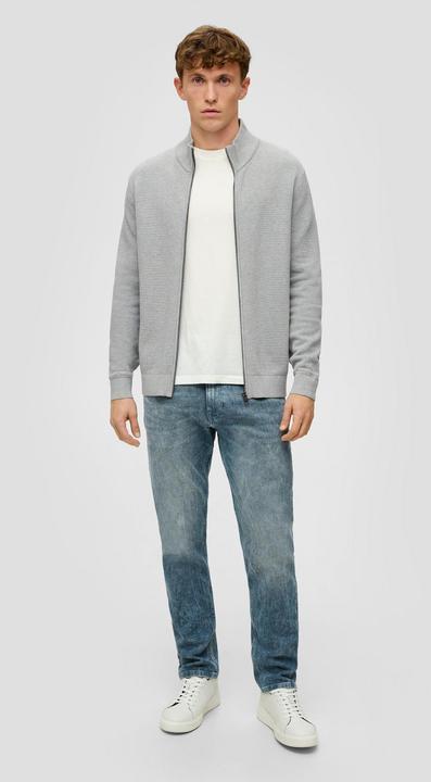 Produktbild s.Oliver Strickjacke Strickjacke mit Stehkragen (M)