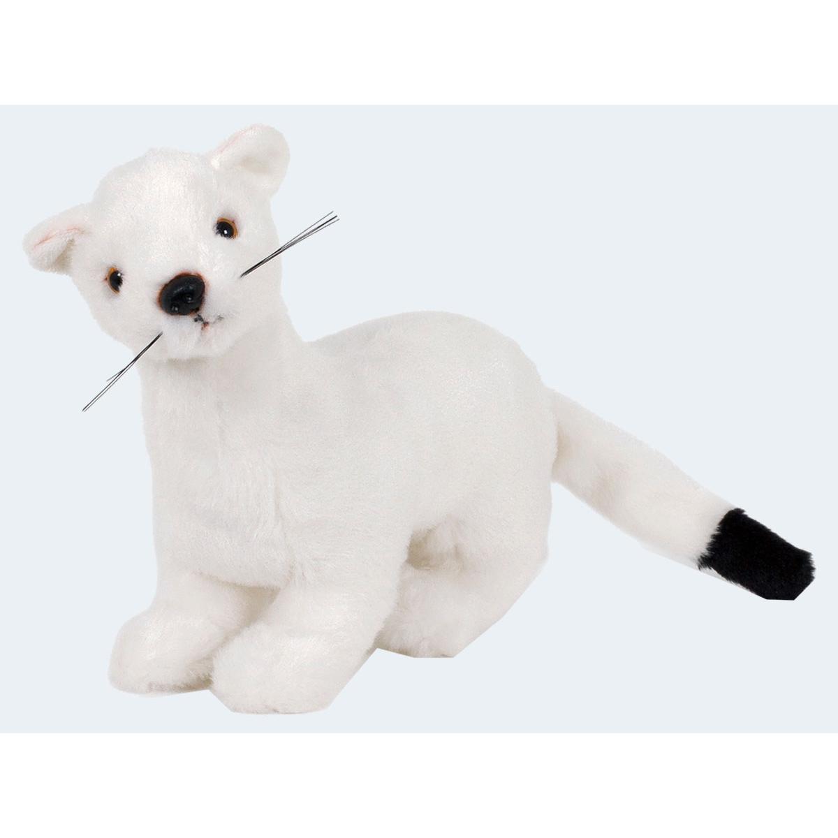 Semo Sconosciuto Peluche donnola, 23 cm, peluche, peluche, ermellino, bianco (23 cm)