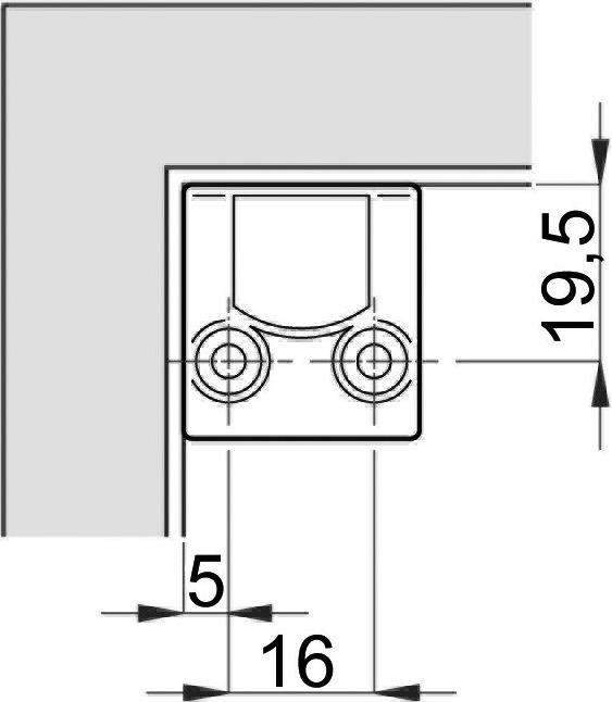 Actual product image Salice Push-Adapter