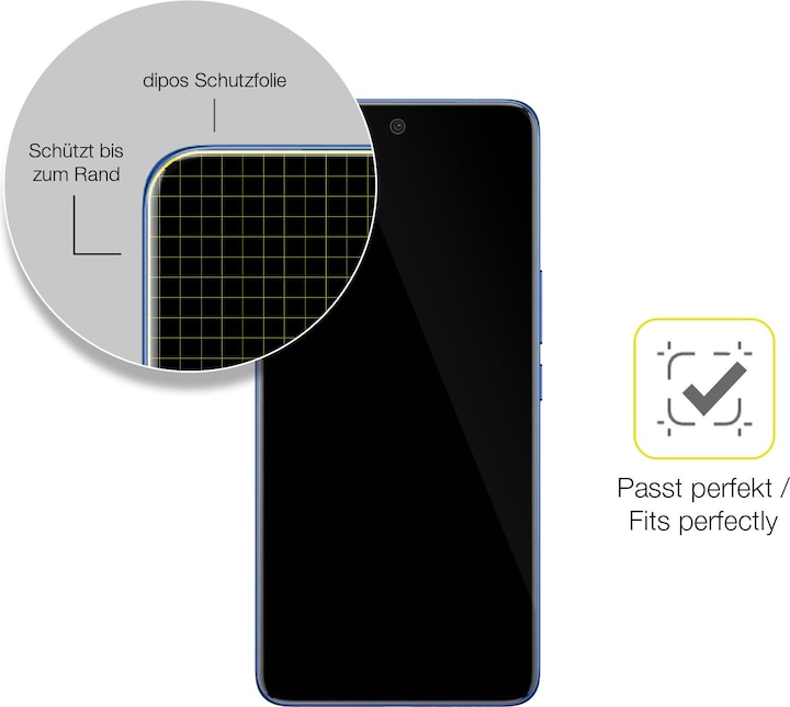 Produktbild Dipos 3D Full Cover Schutzfolie (1 Stück, Vivo X50)