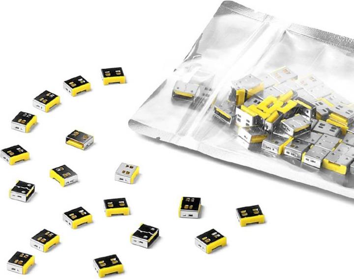Image du produit Smart Keeper SmartKeeper Basic "USB-A Port" bloqueur jaune 100 pcs.