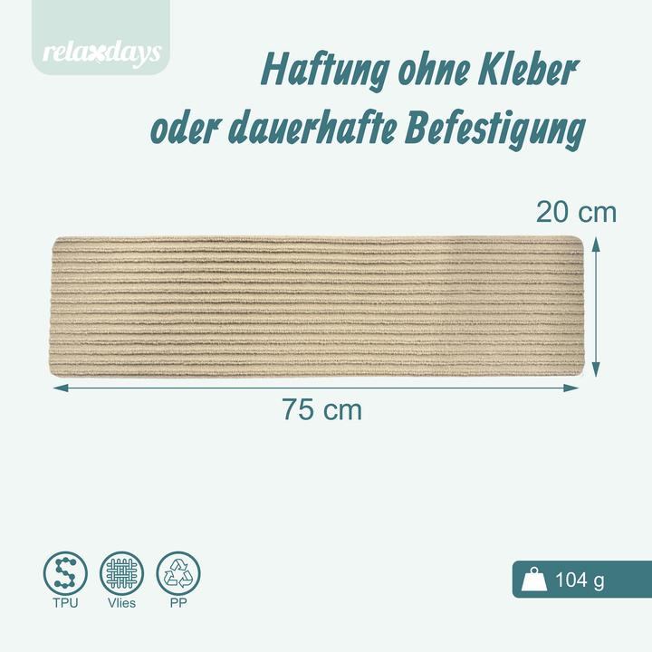 Image du produit Relaxdays 16 tapis-escalier (20 x 75 cm)