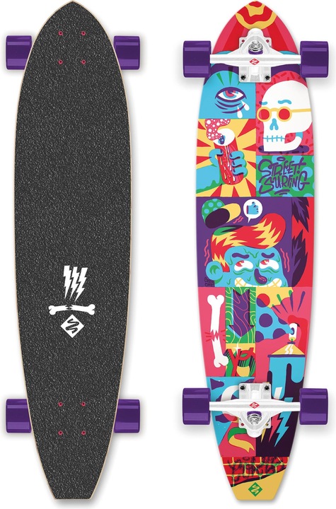 Produktbild MGA Longboard Street Surfing Cut KickTail 36 ' Comics (5.51")
