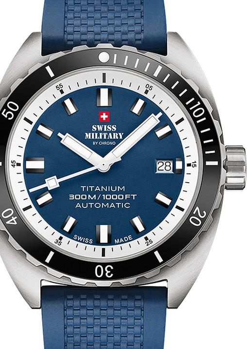 Produktbild Swiss Military SMA34100.09 Diver Titanium Automatik 42mm 30ATM (Taucheruhr, 42 mm)