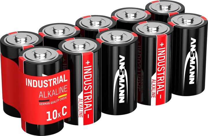 Produktbild Ansmann Industrial Baby Alkali-Mangan (10 Stk., C, 7200 mAh)