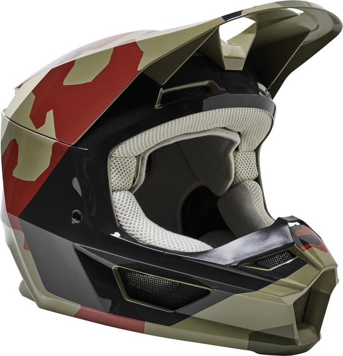 Produktbild Fox Helmet 22 Yth V1 Bnkr, Ece Grn Camo (49 - 50 cm)