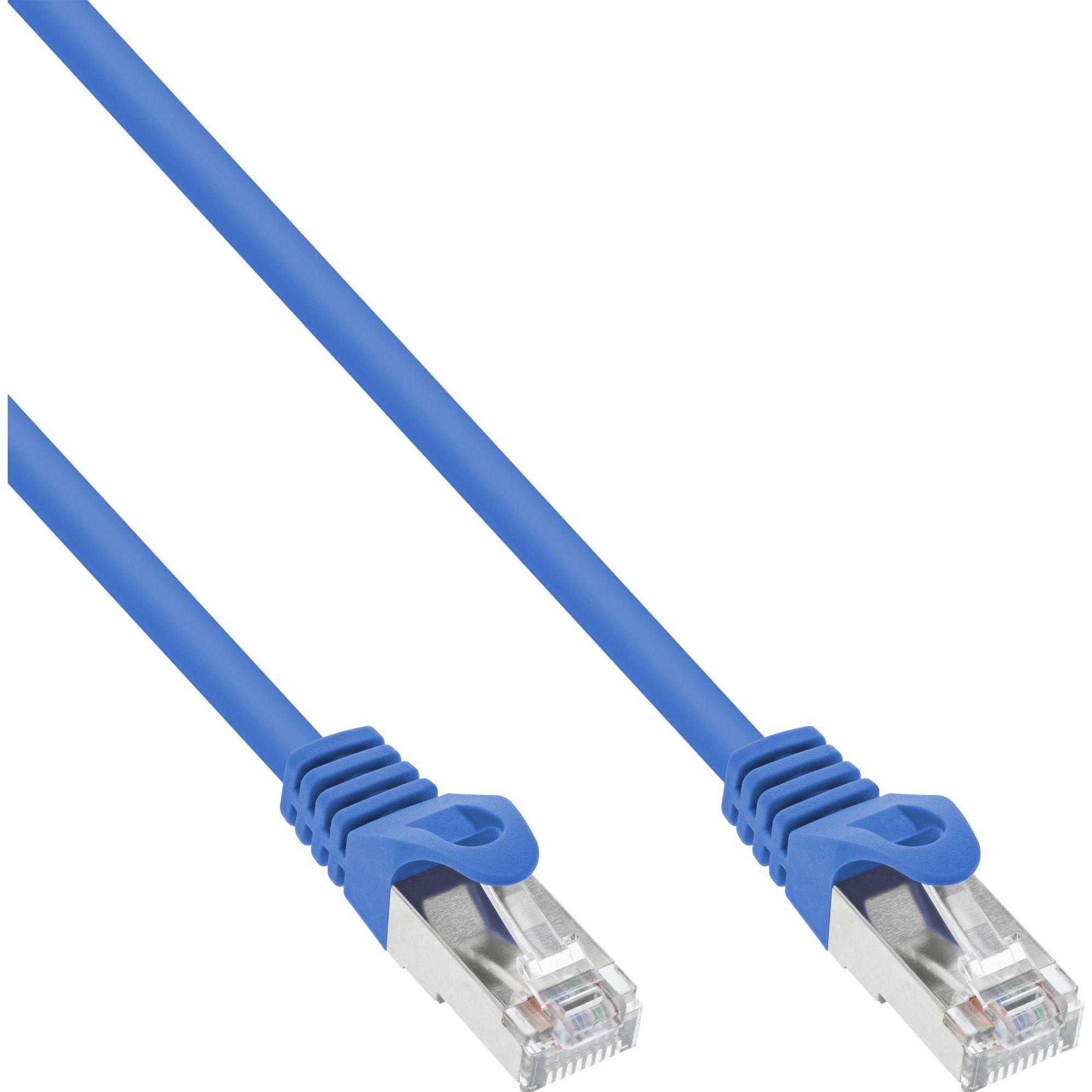 Aquatuning Patchkabel, S-FTP, Cat.5e, blau, 10m (SF/UTP, CAT5e, 10 m), Netzwerkkabel