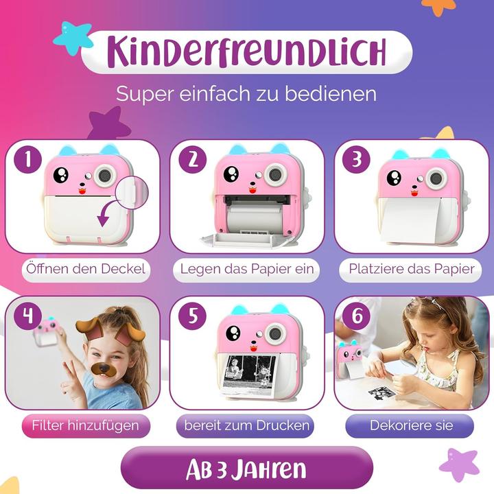 Produktbild TinyGeeks Sofortbildkamera für Kinder