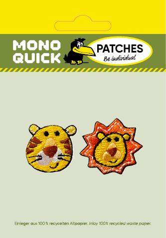 Actual product image Mono Quick Tiger + lion (2 pcs., 2.40 x 1.90 cm)