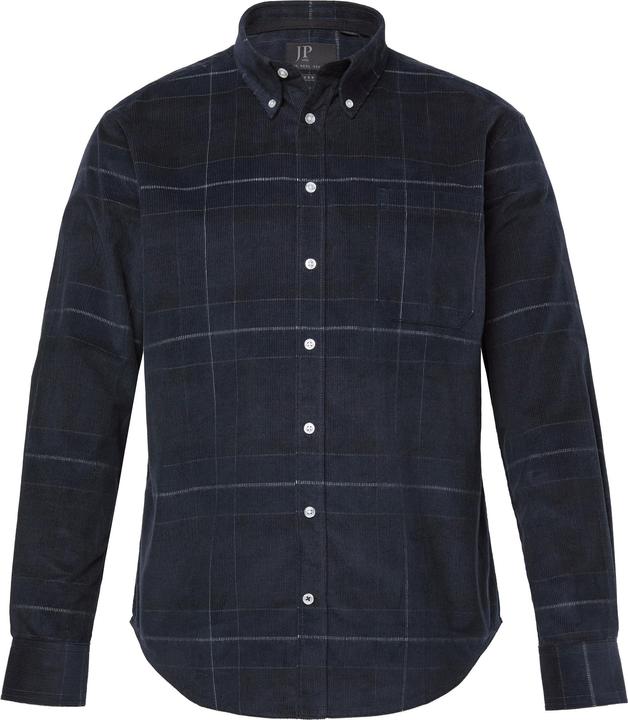 Image du produit JP1880 JP 1880 Cord-Karohemd, Langarm, Buttondown-Kragen, Modern Fit (3XL)