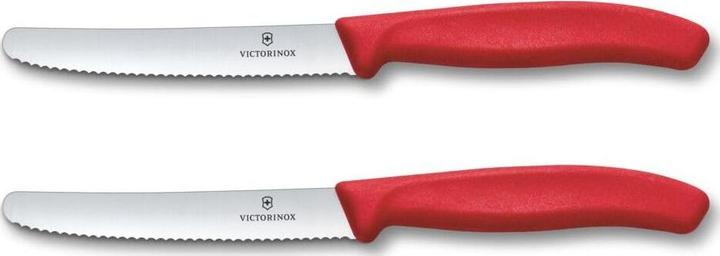 Produktbild Victorinox Swiss Classic, Tomaten & Tafelmesser, 2tlg, 11cm, wellen, rot, box (11 cm)
