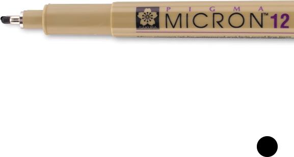 Productafbeelding Sakura Pigma Micron Fineliner 0,7 mm zwart (Zwart, 12 x)