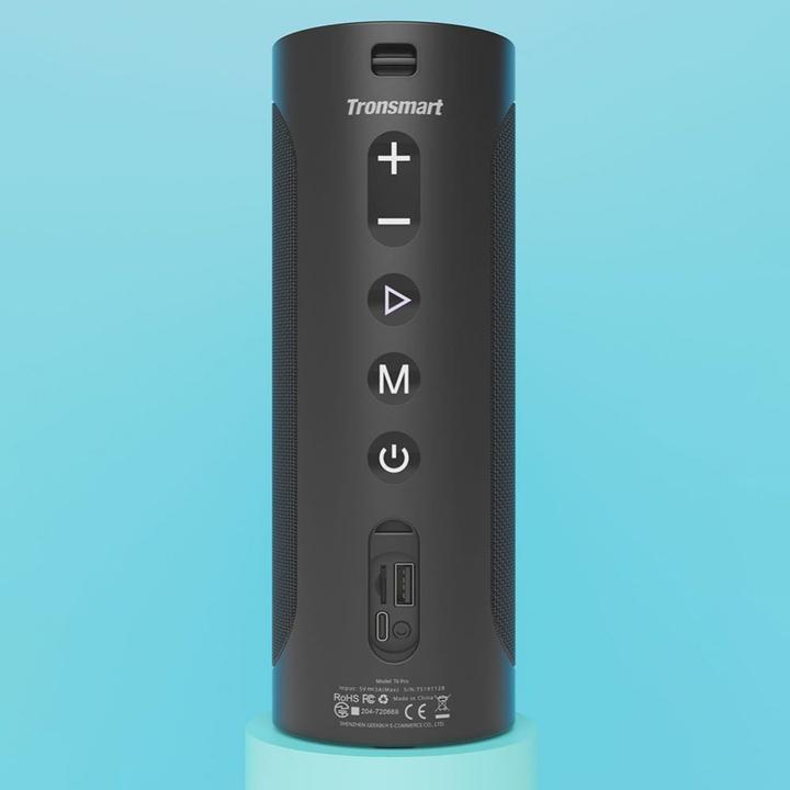 Actual product image Tronsmart T6 Pro Portable wireless Bluetooth 5.0 speaker (24 h, Rechargeable battery operated)