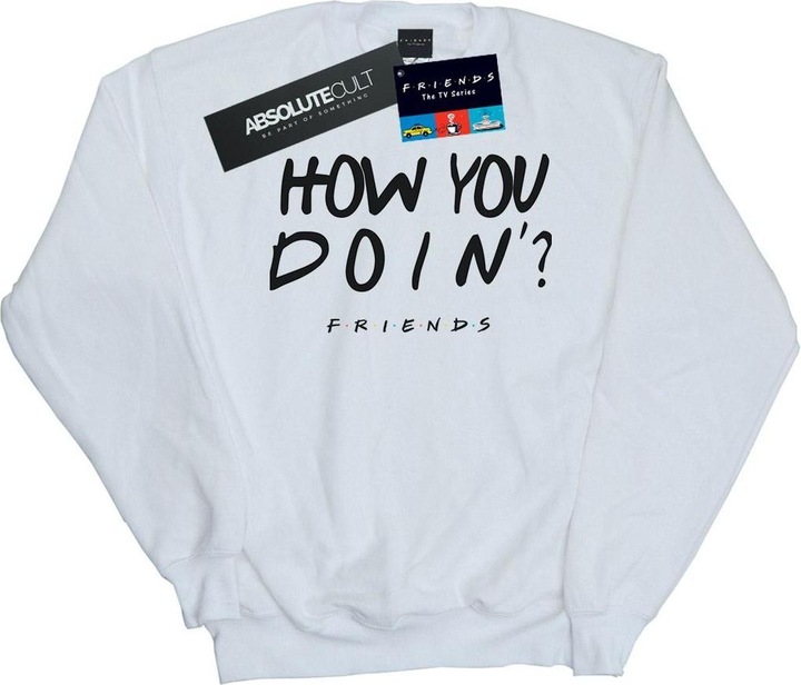 Immagine prodotto Friends How You Doin? Boyfriend Fit Felpa Uomo (S)